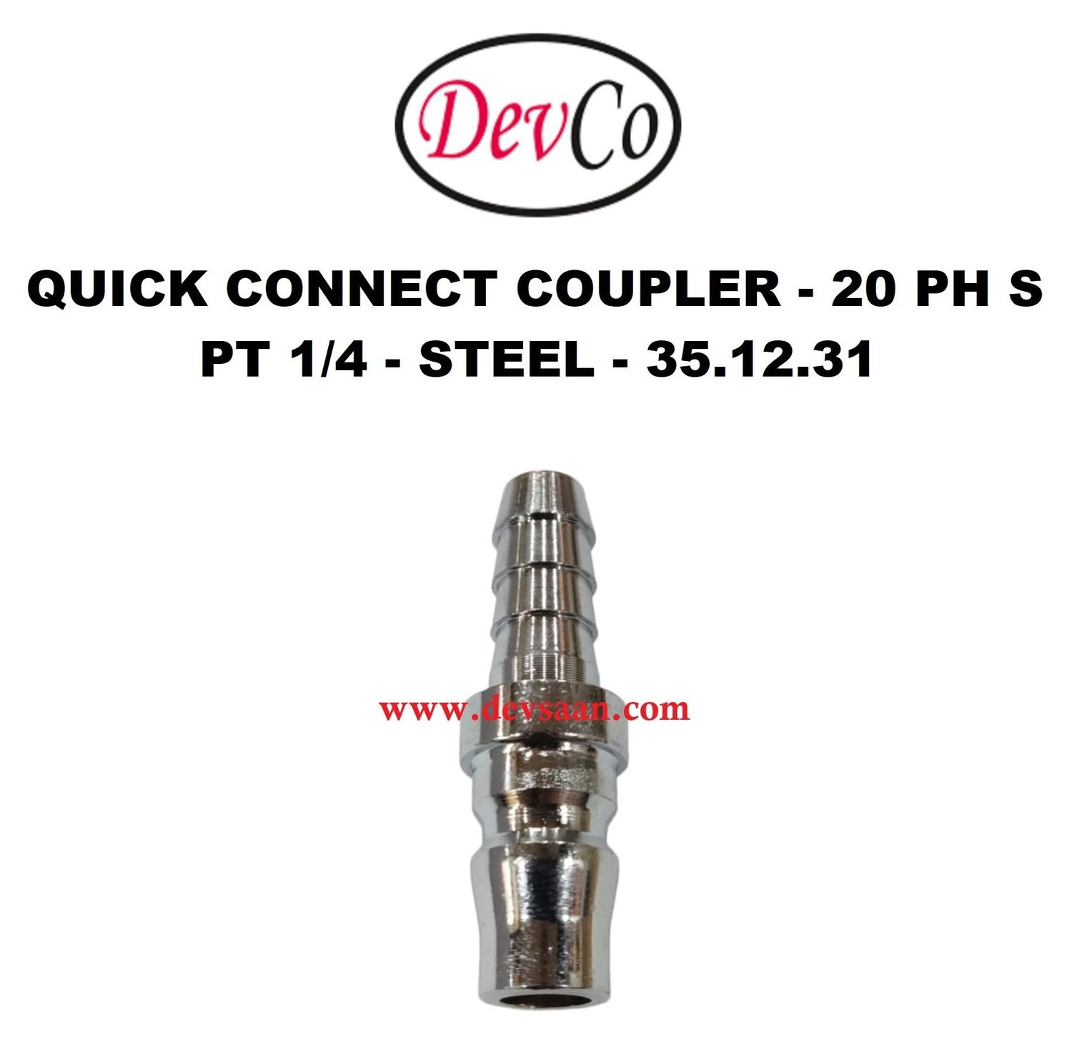20 PH S Quick Connect Coupler - PT 1/4