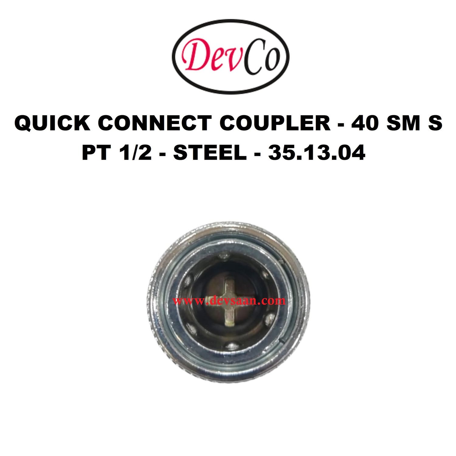 40 SM S Quick Connect Coupler - PT 1/2