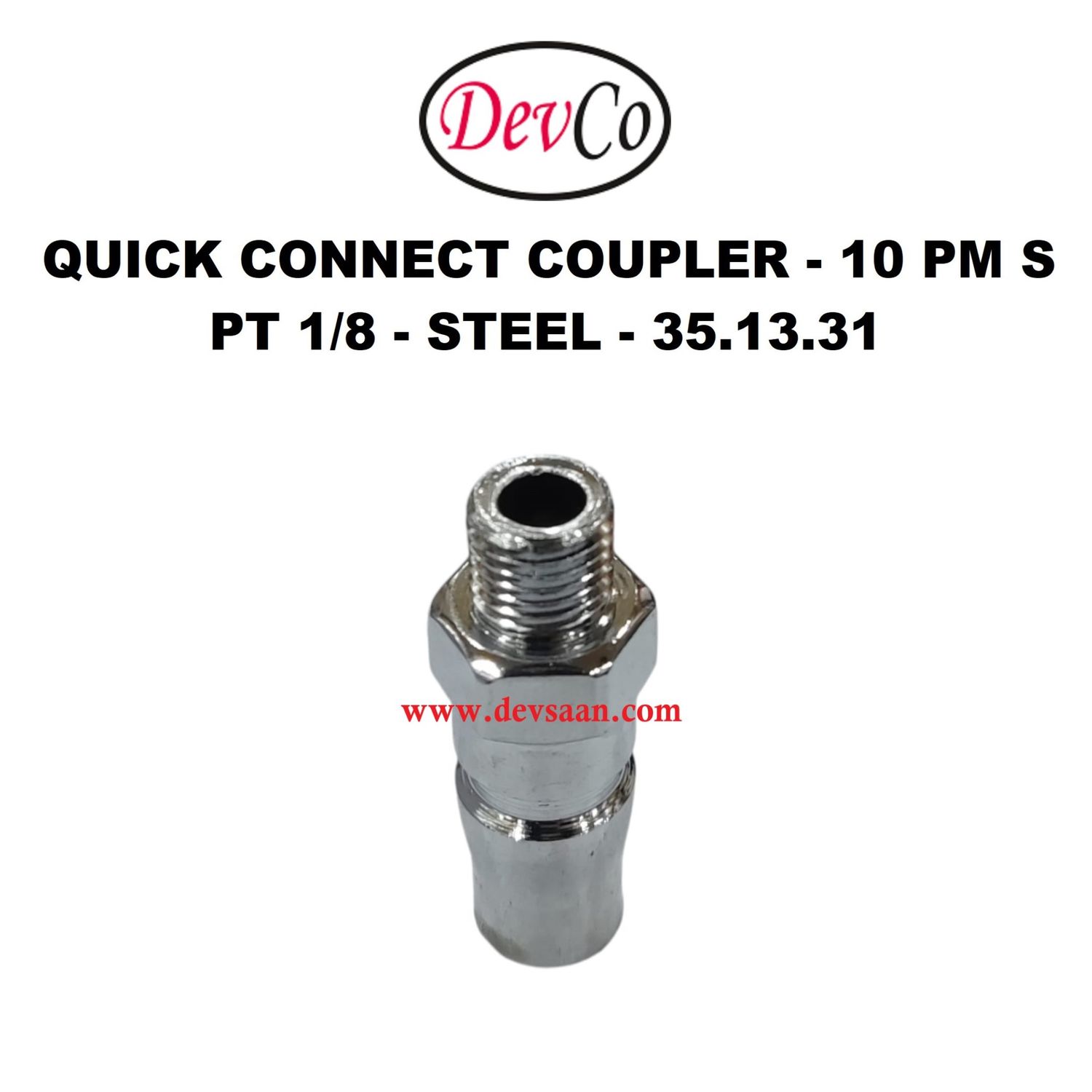 10 PM S Quick Connect Coupler - PT 1/8