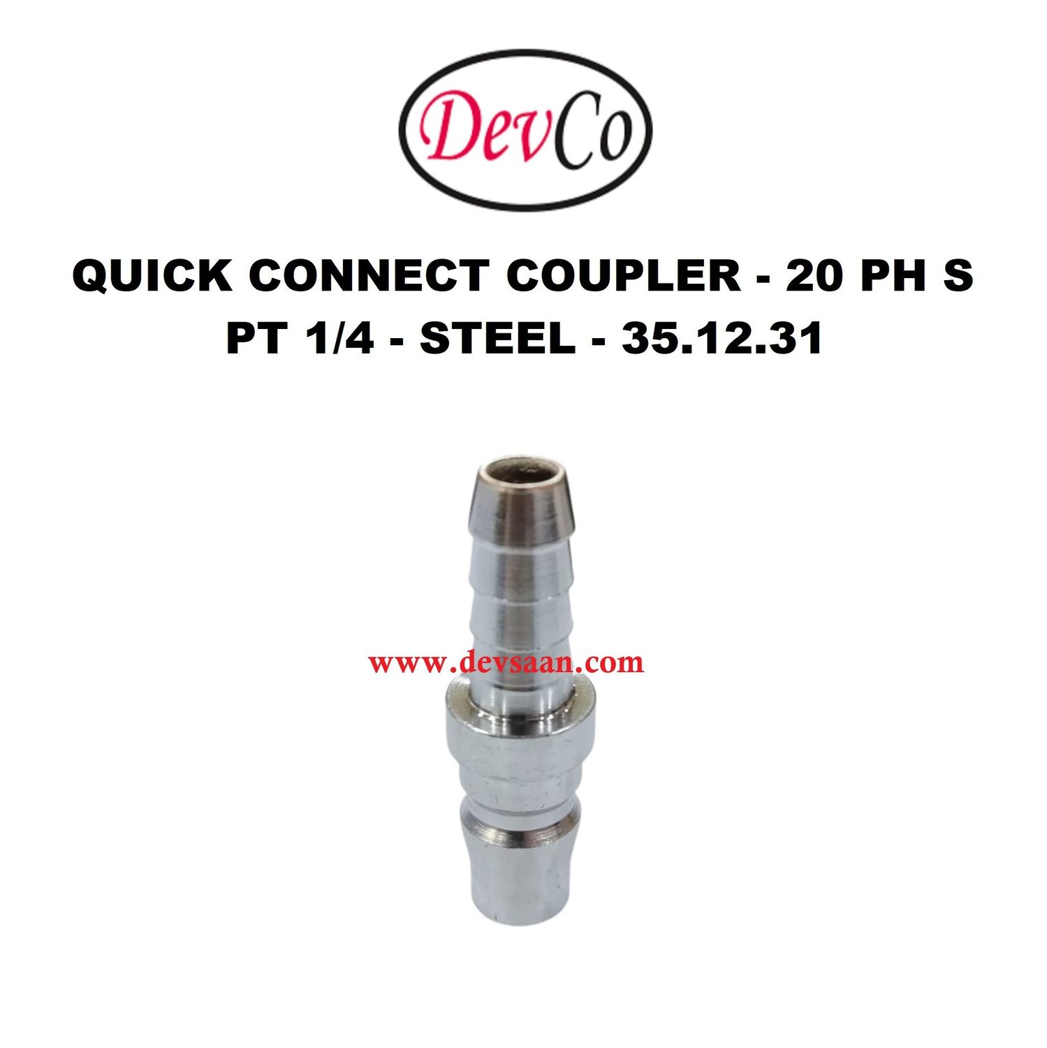 20 PH S Quick Connect Coupler - PT 1/4