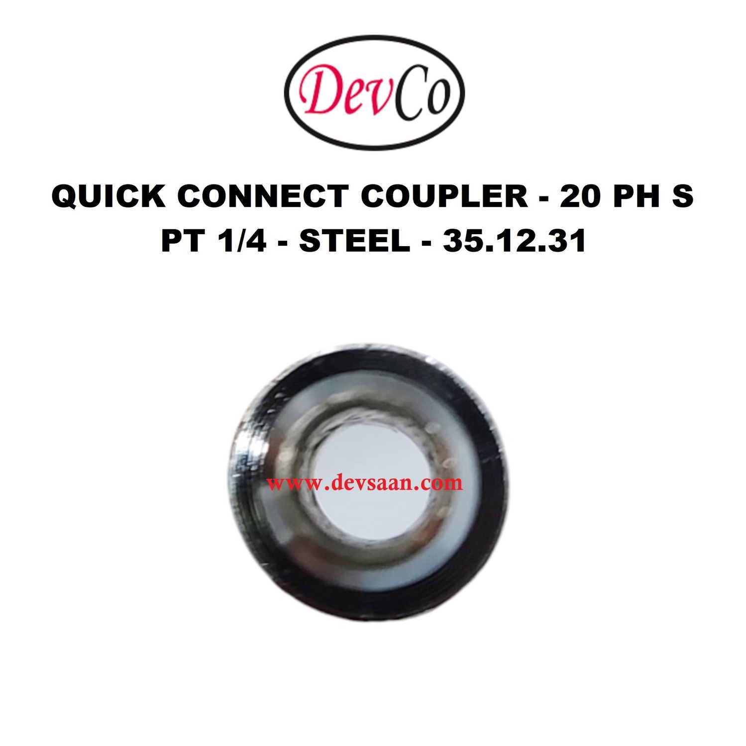 20 PH S Quick Connect Coupler - PT 1/4