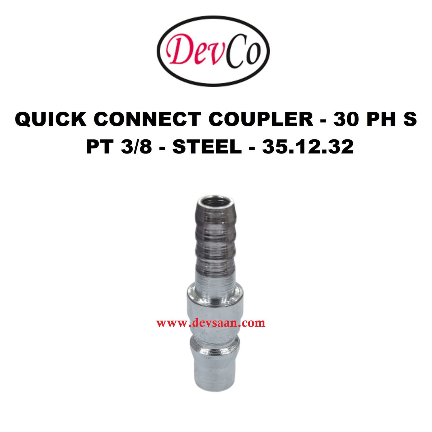 30 PH S Quick Connect Coupler - PT 3/8