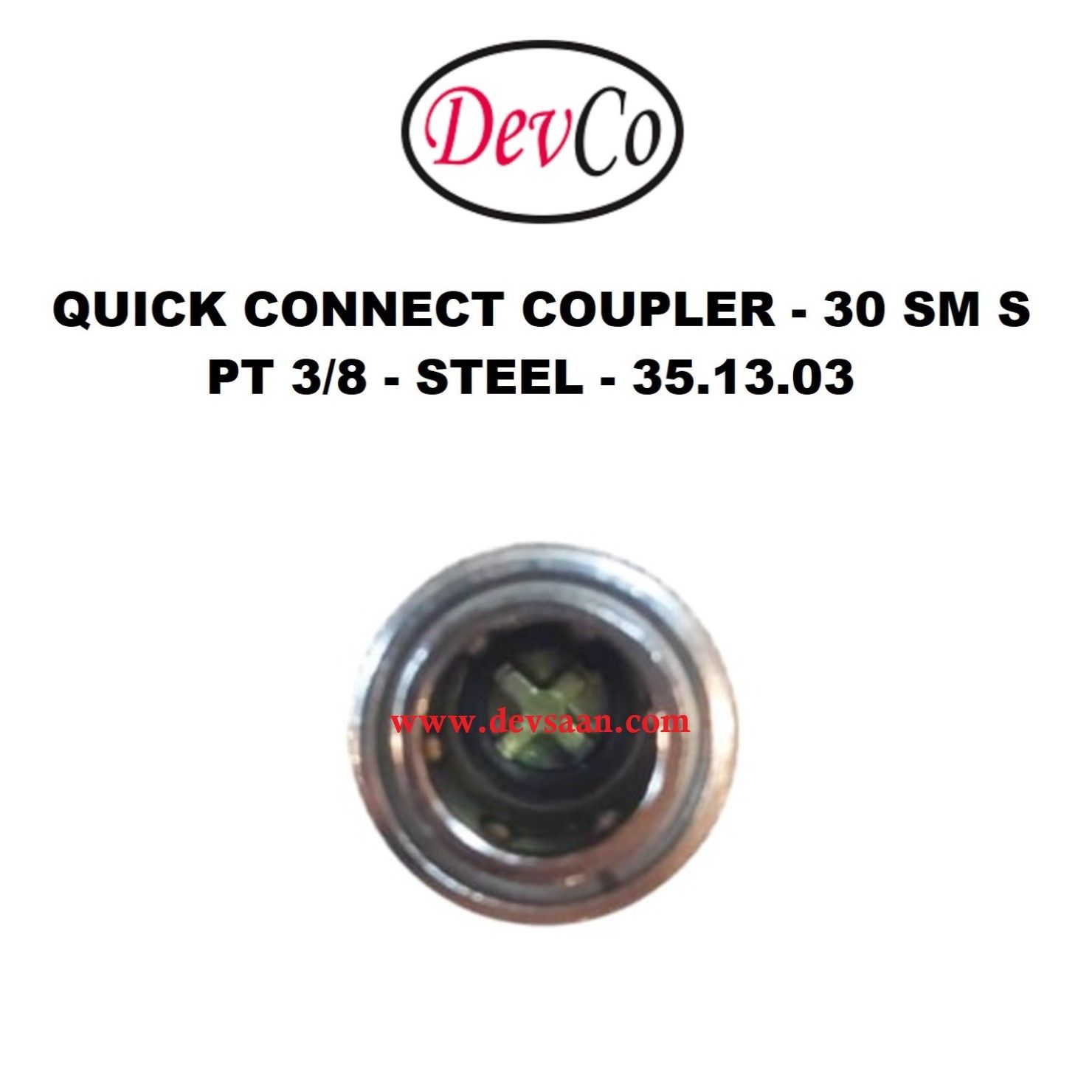 30 SM S Quick Connect Coupler - PT 3/8
