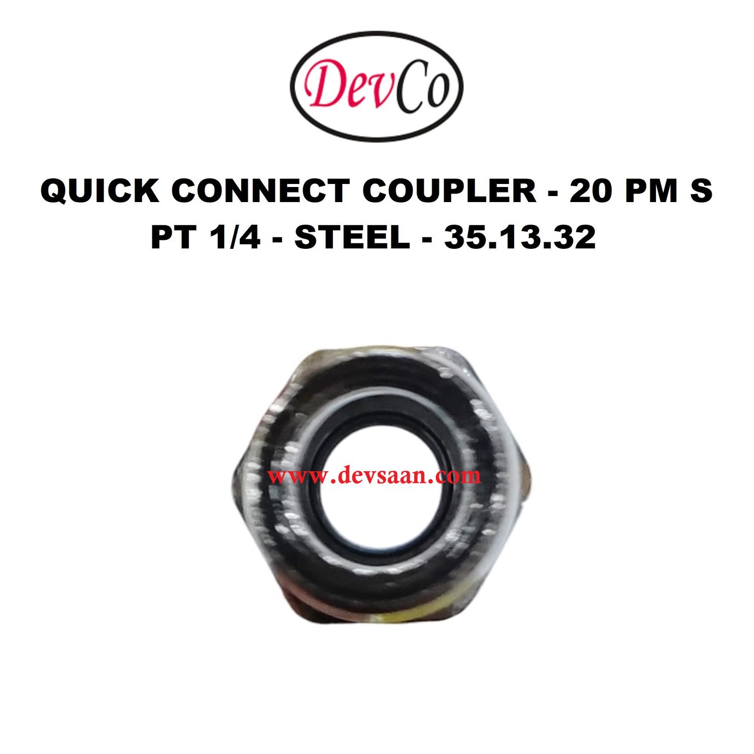 20 PM S Quick Connect Coupler - PT 1/4