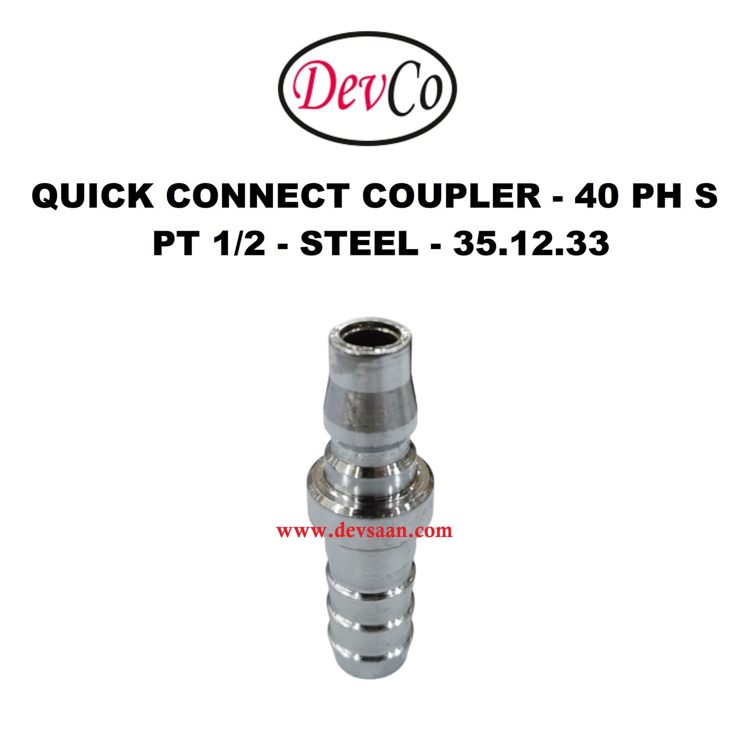 40 PH S Quick Connect Coupler - PT 1/2