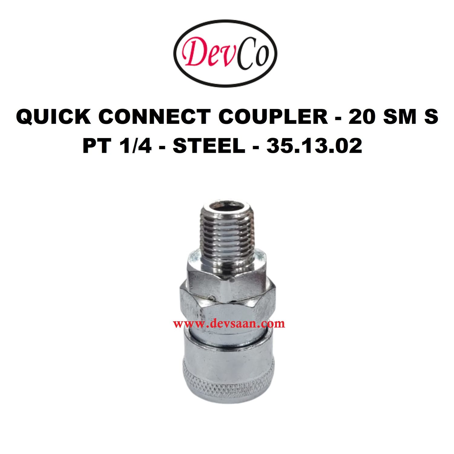 20 SM S Quick Connect Coupler - PT 1/4