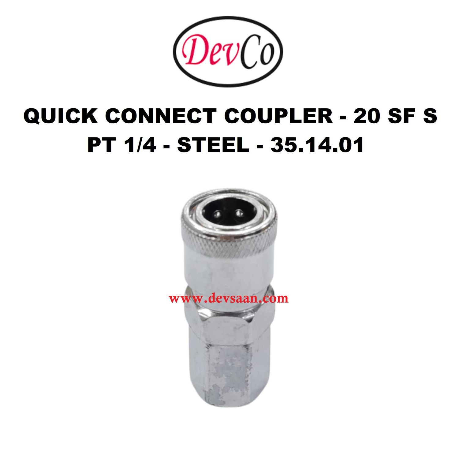 20 SF S Quick Connect Coupler - PT 1/4