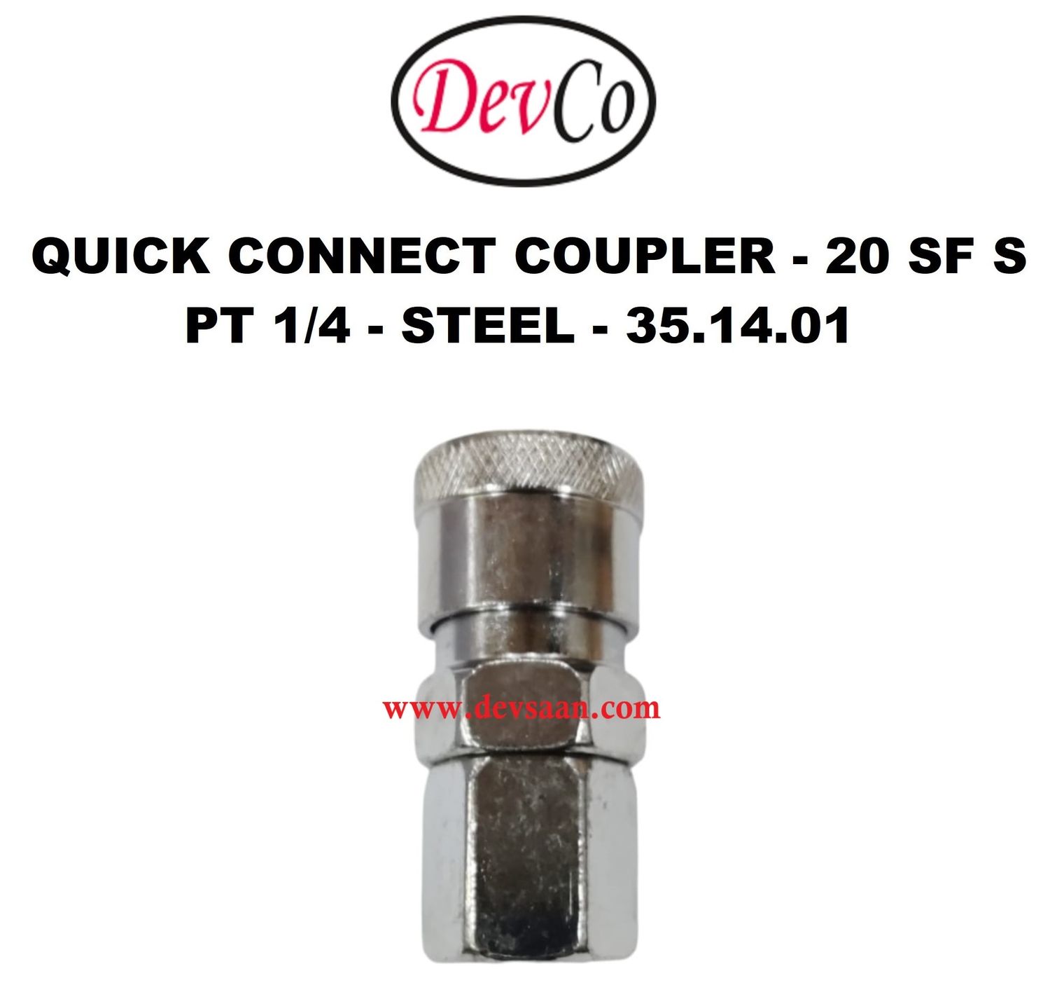 20 SF S Quick Connect Coupler - PT 1/4
