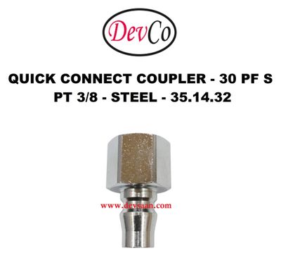 30 PF S Quick Connect Coupler - PT 3/8 30 PF S Quick Connect Coupler - PT 3/8