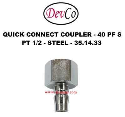 40 PF S Quick Connect Coupler - PT 1/2