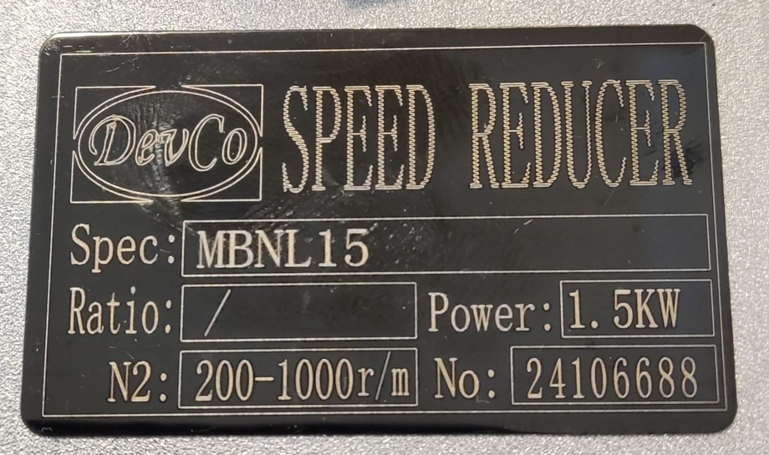 SPEED VARIATOR MBL-Y 15 - 1.5 HP &amp; 2 HP B3 200~1000 Rpm