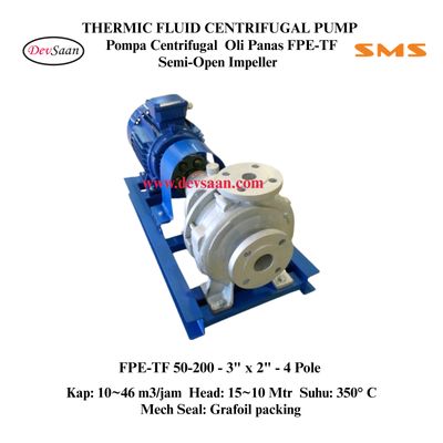 Thermic Fluid Pump FPE-TF 50-200 Pompa Sentrifugal Oli Panas (Complete Set) 4pole