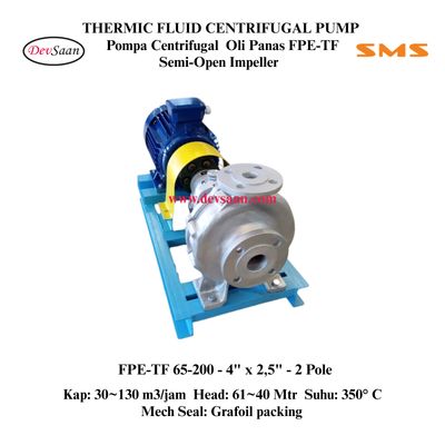 Thermic Fluid Pump FPE-TF 65-200 Pompa Sentrifugal Oli Panas (Complete Set) 2pole