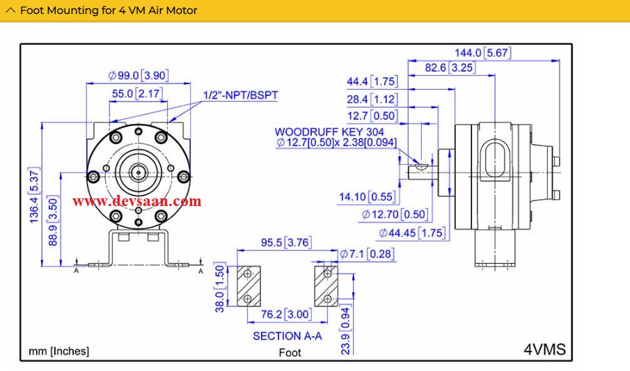 Repair Kit Vane Air Motor 4VMSALEXR
