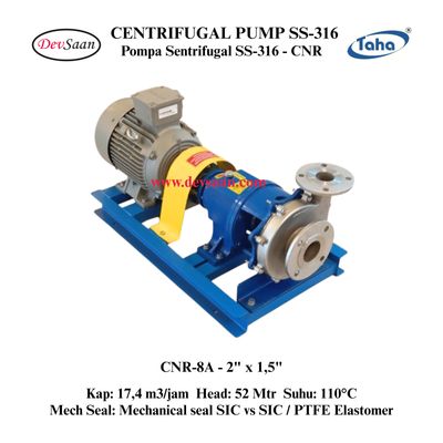 Centrifugal Pump SS-316 CNR-8A Pompa Sentrifugal (Complete Set) 2pole
