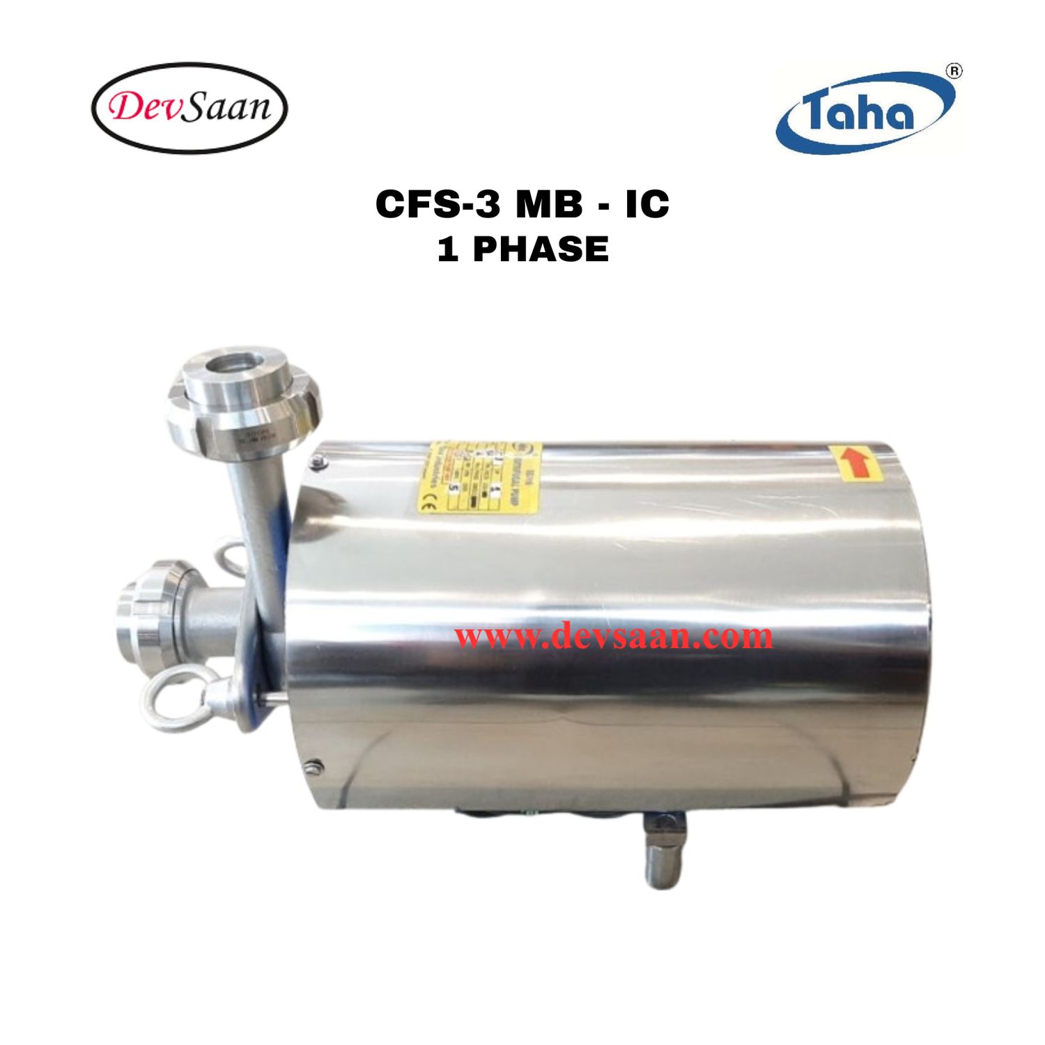 Sanitary Centrifugal Pump SS-316 CFS-3 IC - 1 Phase Pompa Sanitary