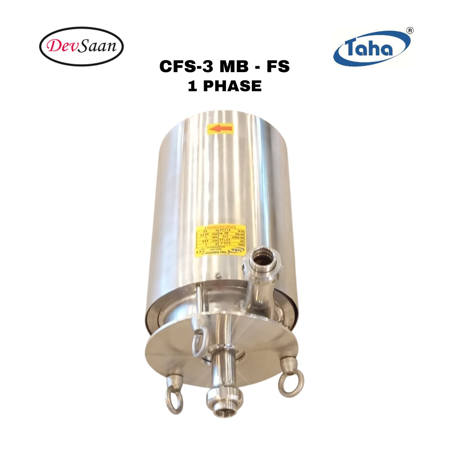 Sanitary Centrifugal Pump SS-316 CFS-3 FS - 1 Phase Pompa Sanitary