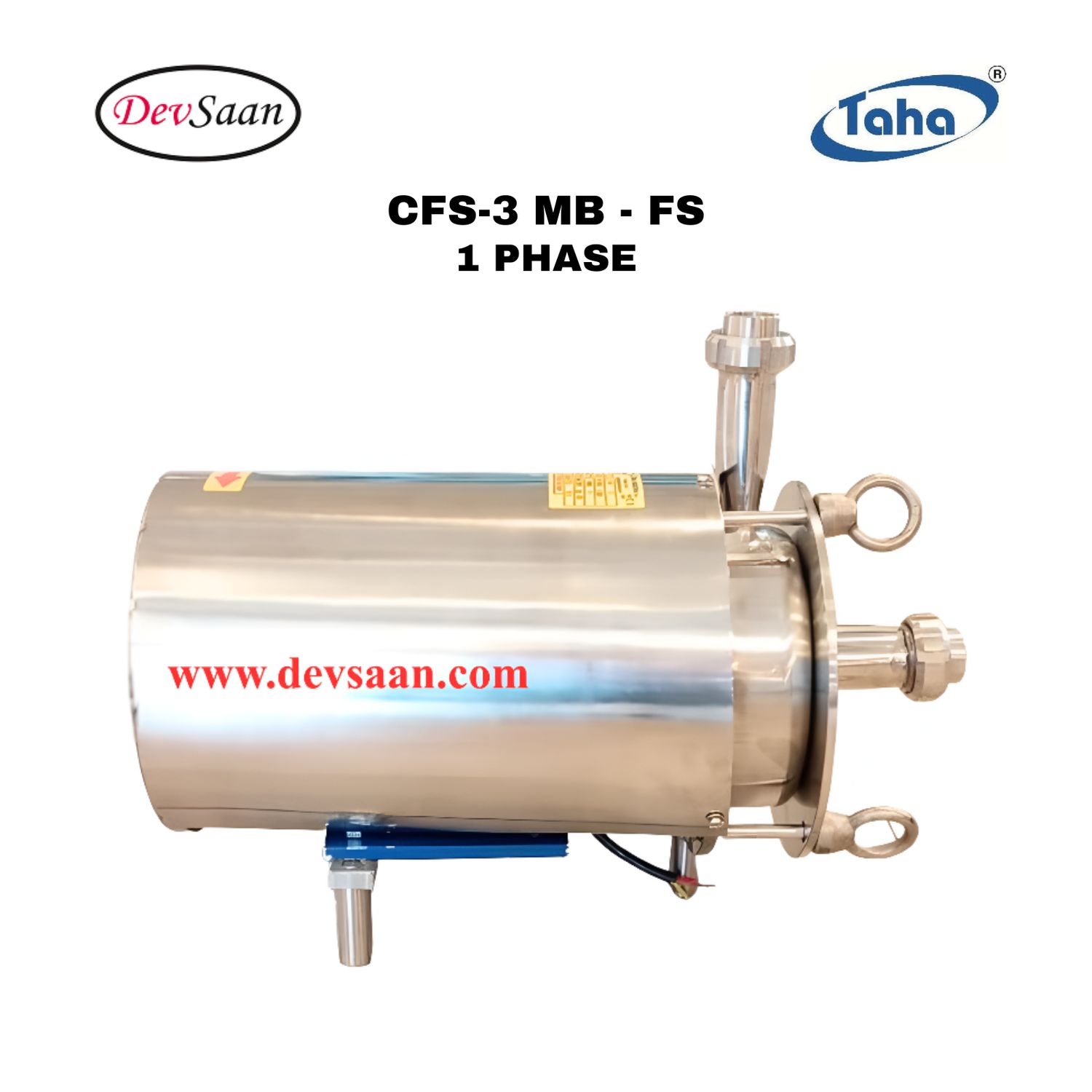 Sanitary Centrifugal Pump SS-316 CFS-3 FS - 1 Phase Pompa Sanitary