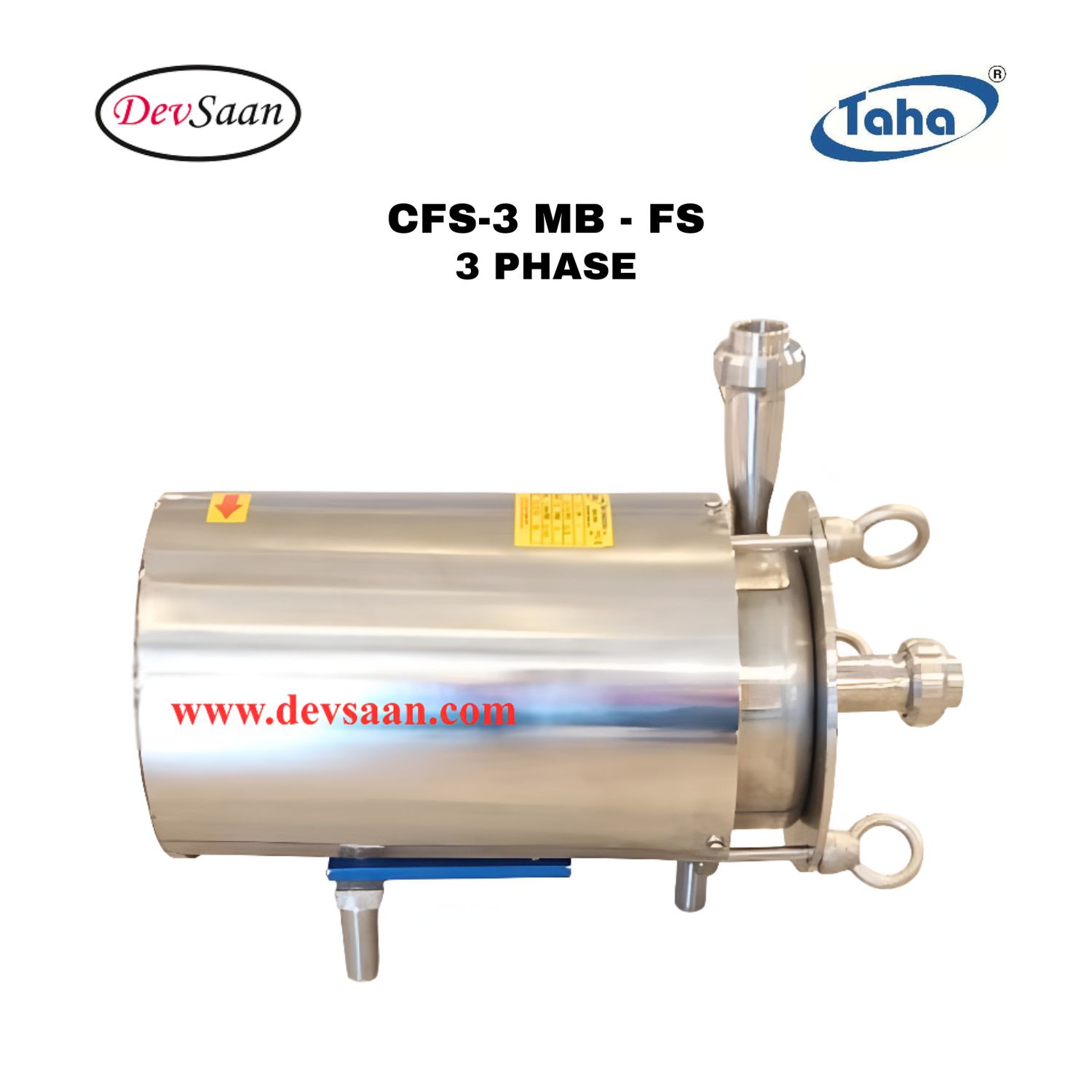 Sanitary Centrifugal Pump SS-316 CFS-3 FS - 3 Phase Pompa Sanitary