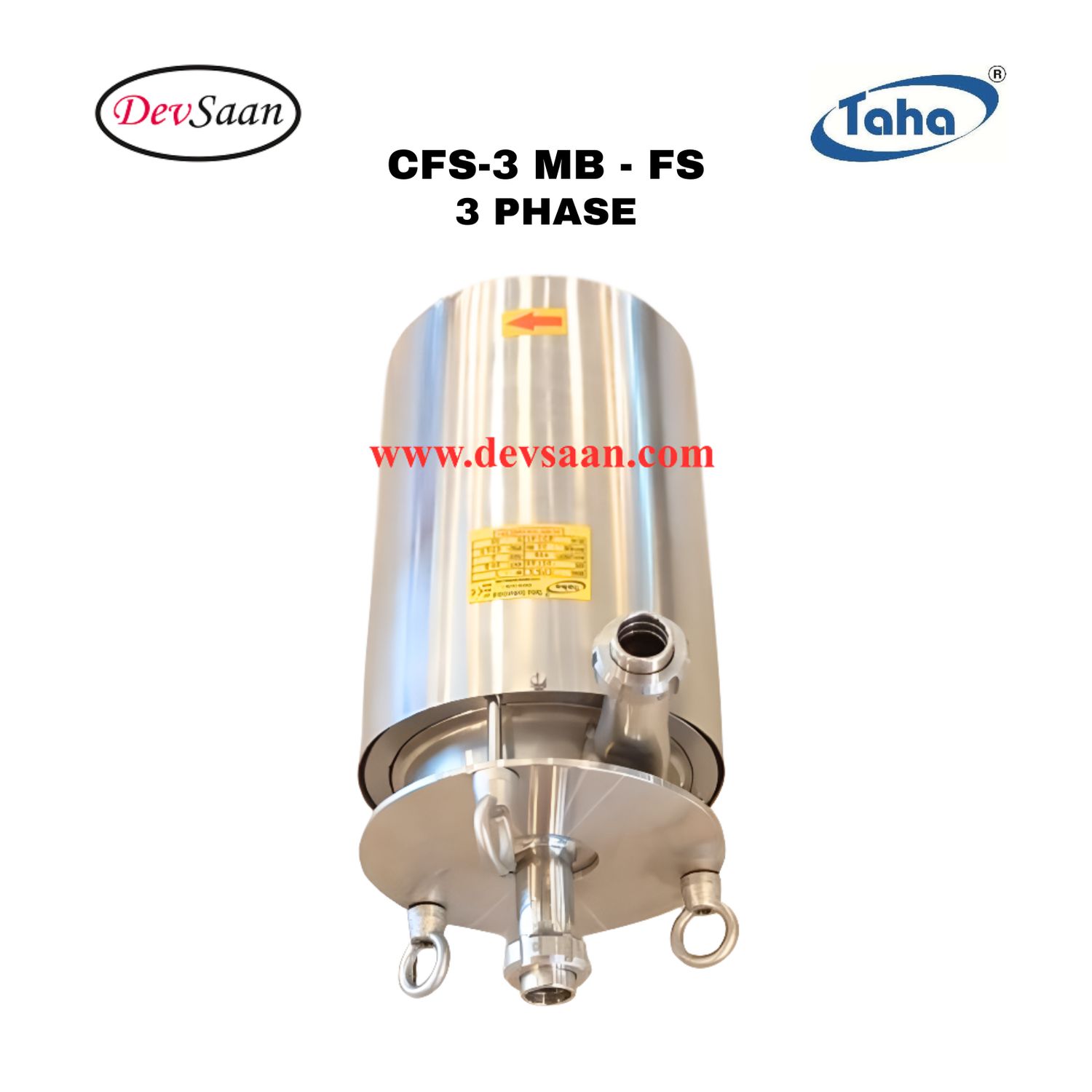 Sanitary Centrifugal Pump SS-316 CFS-3 FS - 3 Phase Pompa Sanitary