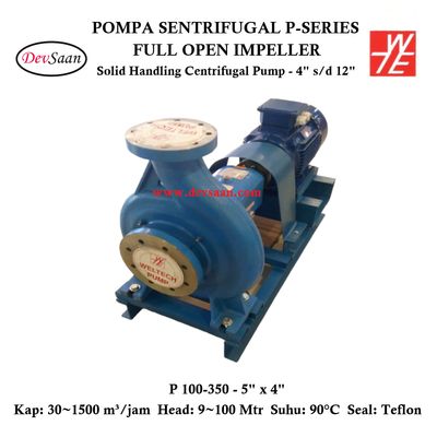Solid Handling Centrifugal Pump P 100-350 Pompa Sentrifugal (Complete Set) 4pole