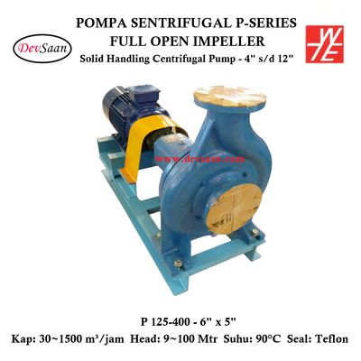 Solid Handling Centrifugal Pump P 125-400 Pompa Sentrifugal (Complete Set) 4pole