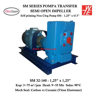 Self Priming Non Clog Pump SM 32-160 Pompa Transfer (Complete Set) 2pole Self Priming Non Clog Pump SM 32-160 Pompa Transfer (Complete Set) 2pole