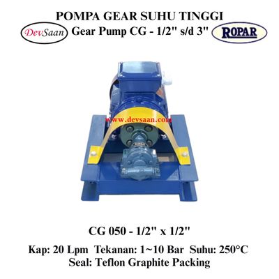 Gear Pump Helikal CG 050 Pompa Roda Gigi (Complete Set) 4pole