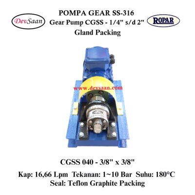 Gear Pump CGSS 040 (GP) Pompa Roda Gigi (Complete Set) 4pole