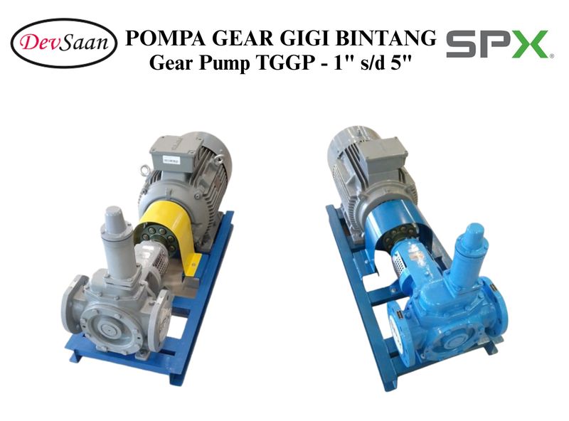 Internal Gear Pump TGGP Pompa Gigi Bintang Terkopel