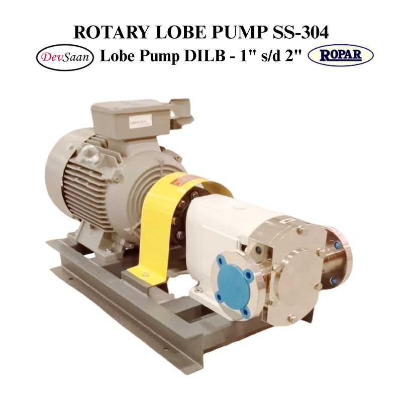 Rotary Lobe Pump SS-304 DILB Complete Set