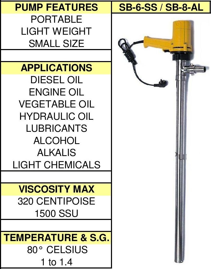 Drum Pump SS-304 DDP 550 SS Pompa Drum