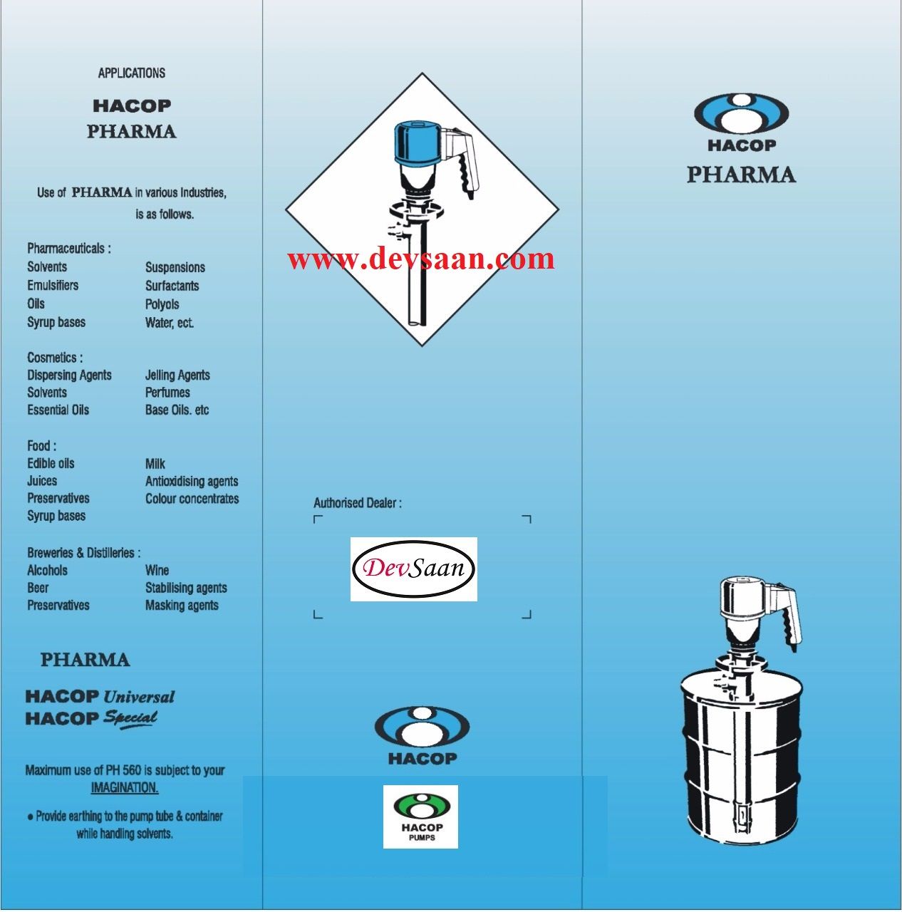 Drum Pump SS-316 PH 560 P Pompa Drum Pneumatik