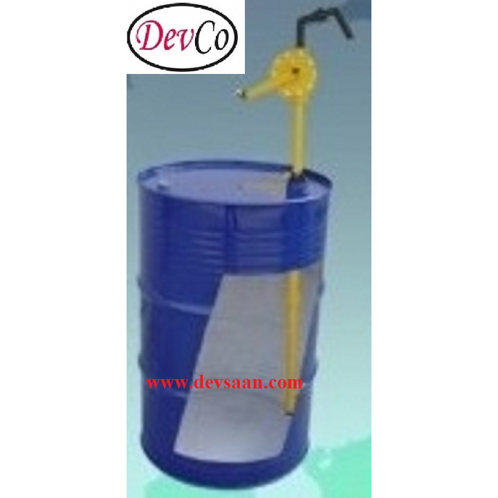 Polypropylene Rotary Hand Operated Drum Pump DDP PP HO 1"