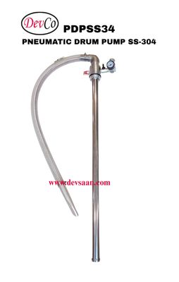 Pneumatic Drum Pump SS-304 Vacuum Suction PDPSS34