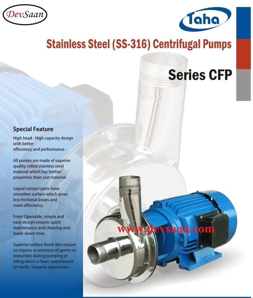 Centrifugal Pump SS-316 CFP-3 MB 3 Fase Pompa Sentrifugal Monoblok