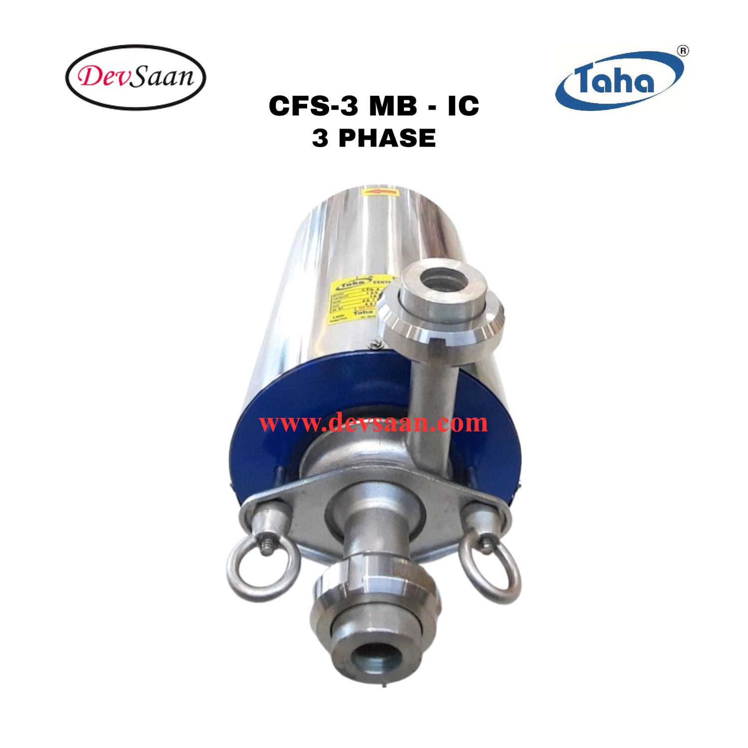 Sanitary Centrifugal Pump SS-316 CFS-3 IC - 3 Phase Pompa Sanitary