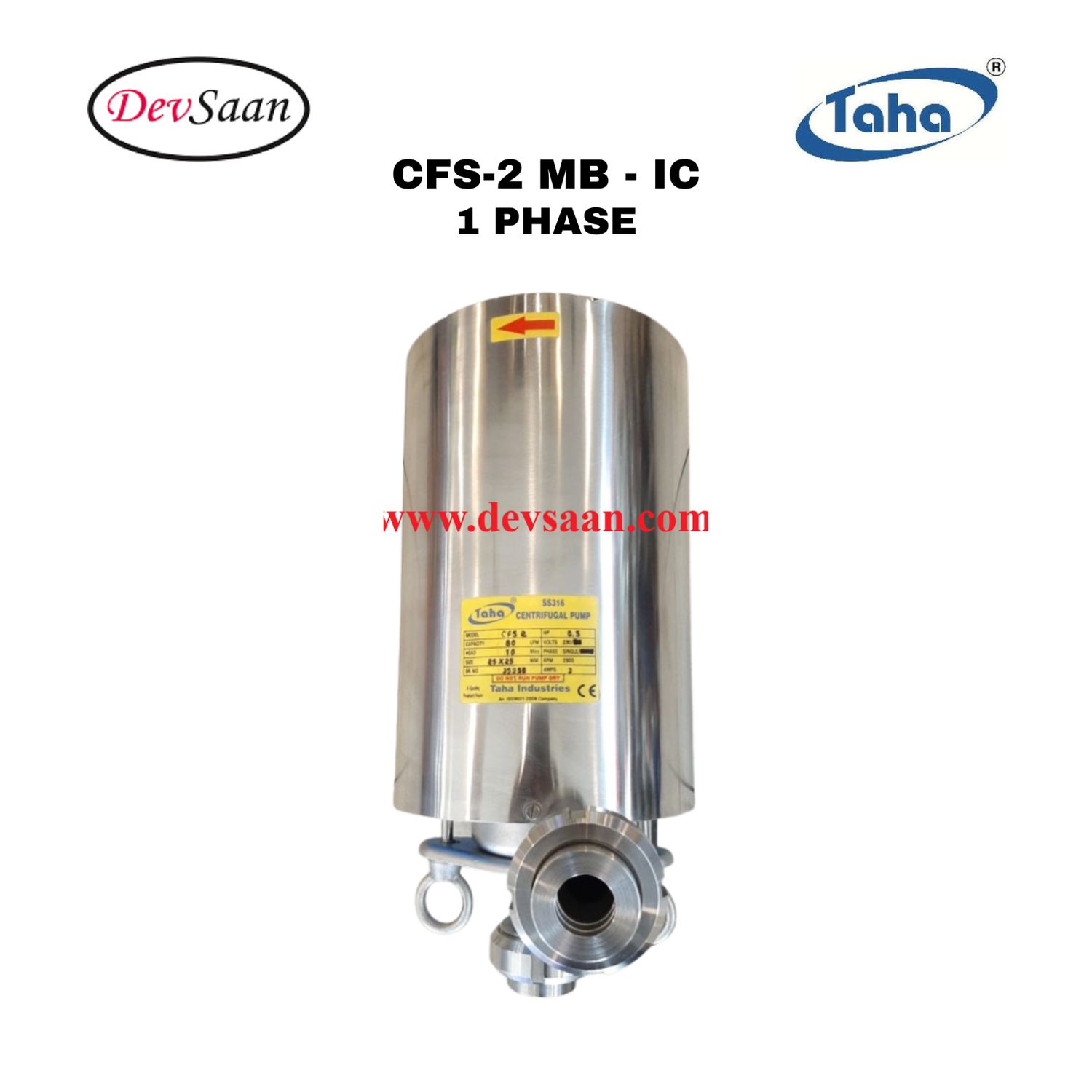 Sanitary Centrifugal Pump SS-316 CFS-2 IC Pompa Sanitary