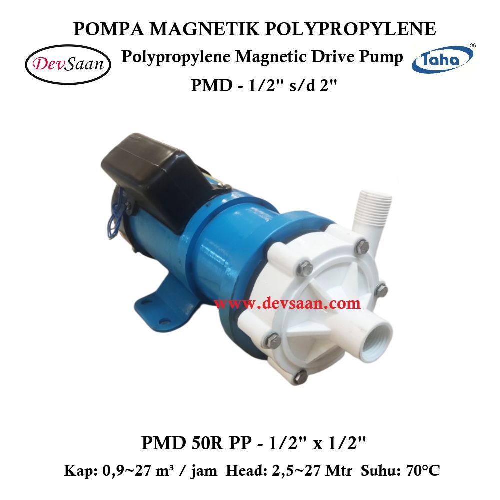 Polypropylene Magnetic Drive Pump PMD-50R Pompa Magnetik Polypropylene Magnetic Drive Pump PMD-50R Pompa Magnetik