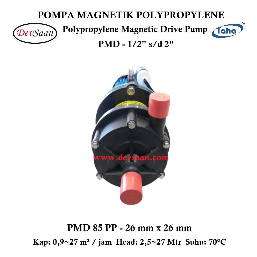 Polypropylene Magnetic Drive Pump PMD-85 Pompa Magnetik