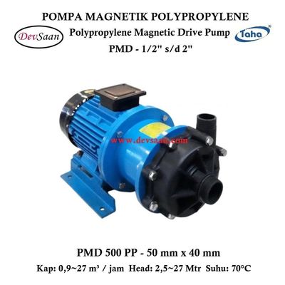 Polypropylene Magnetic Drive Pump PMD-500 Pompa Magnetik Polypropylene Magnetic Drive Pump PMD-500 Pompa Magnetik