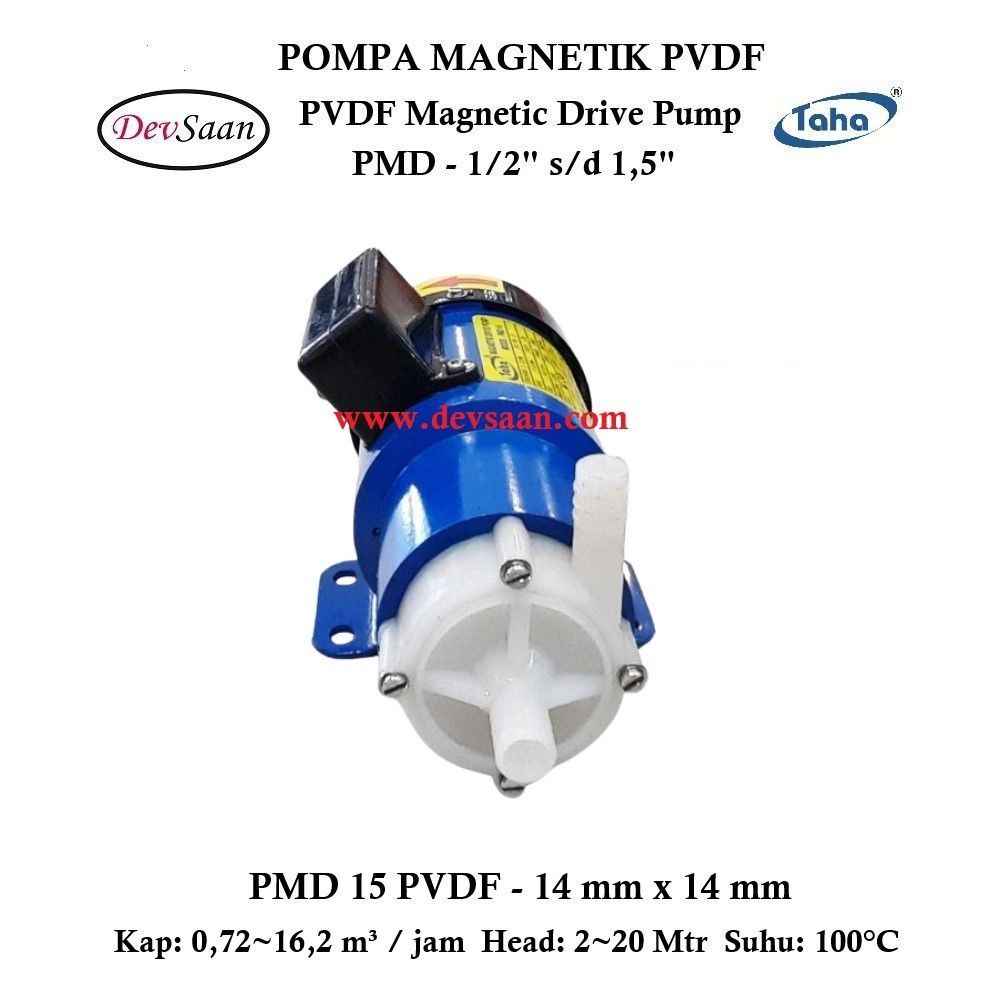 PVDF Magnetic Drive Pump PMD-15 Pompa Magnetik