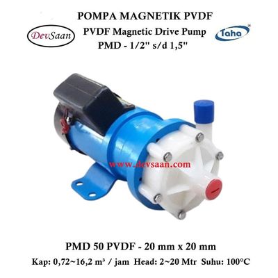 PVDF Magnetic Drive Pump PMD-50 Pompa Magnetik PVDF Magnetic Drive Pump PMD-50 Pompa Magnetik