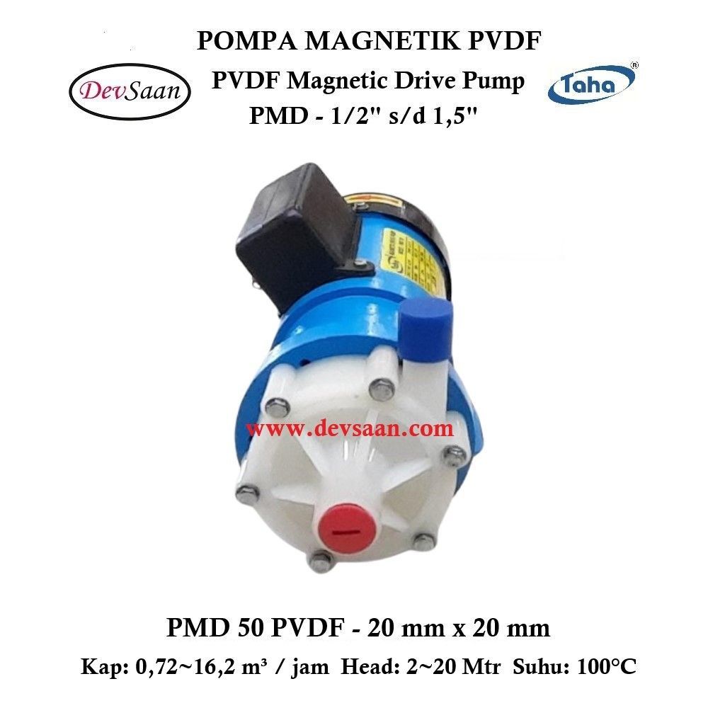 PVDF Magnetic Drive Pump PMD-50 Pompa Magnetik