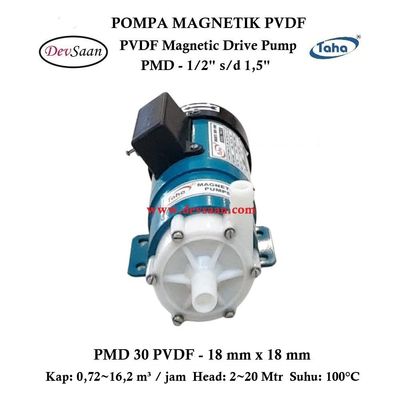 PVDF Magnetic Drive Pump PMD-30 Pompa Magnetik PVDF Magnetic Drive Pump PMD-30 Pompa Magnetik