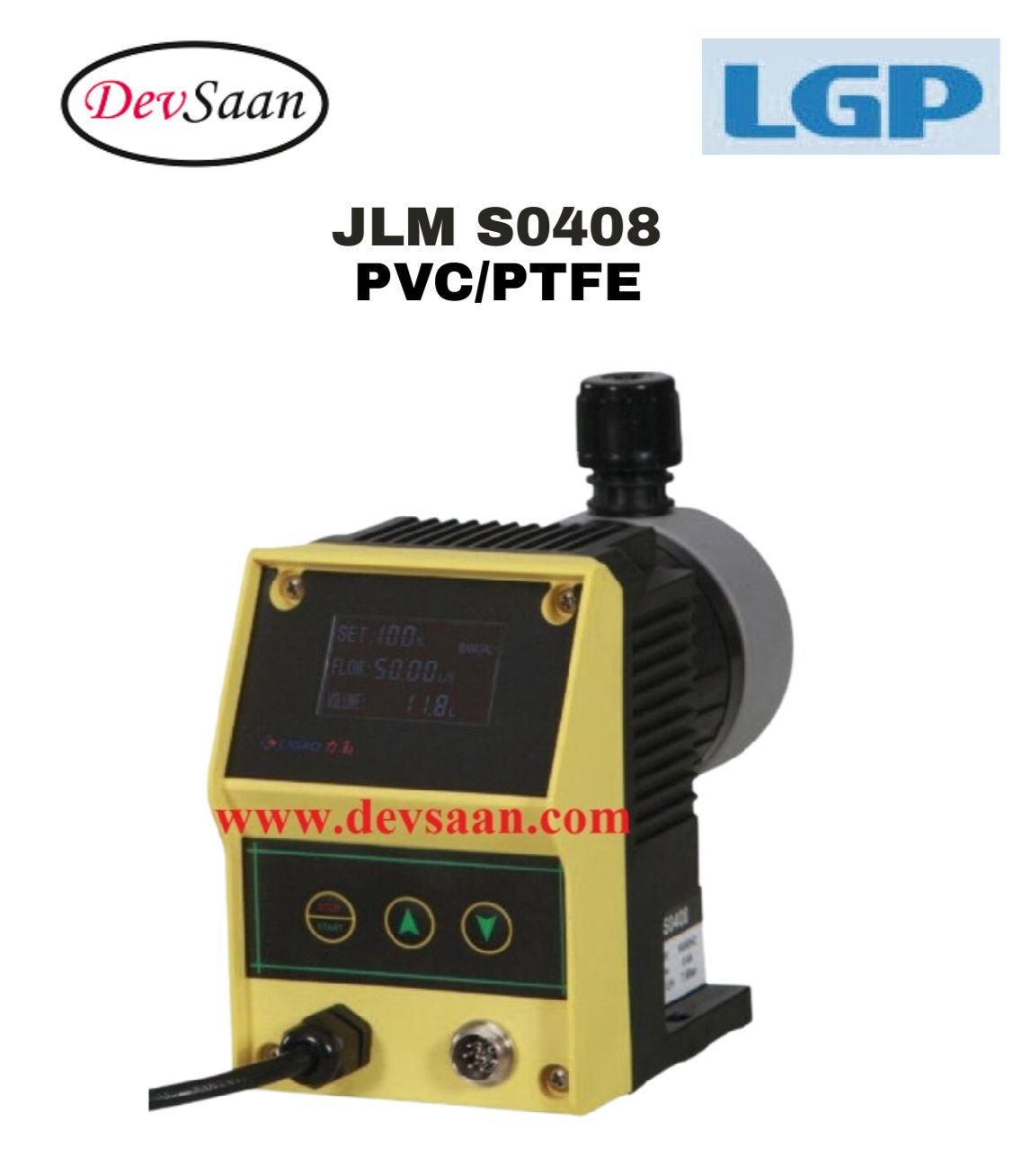 Pompa Dosing Solenoid JLM S0408 PVC Digital Diaphragm Metering Pump