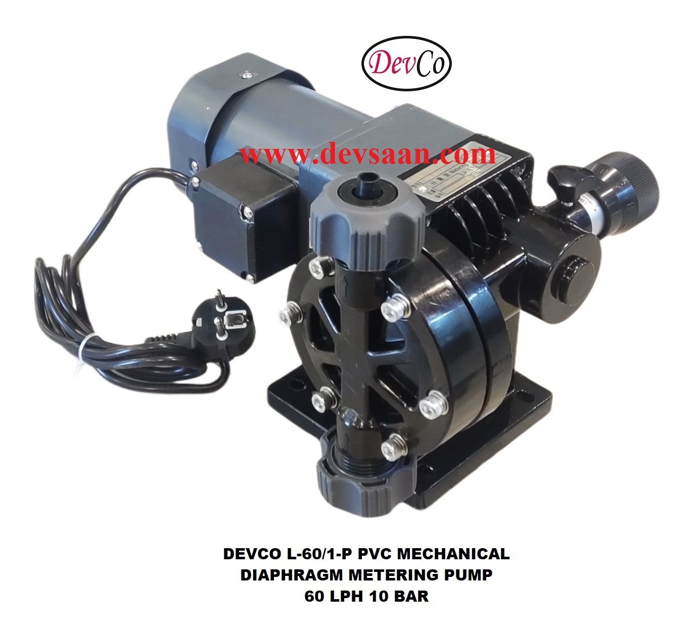 Pompa Dosing L-60-1-P Mechanical Diaphragm Metering Pump