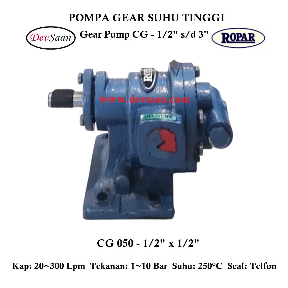 Gear Pump Helikal CG 050 Pompa Roda Gigi