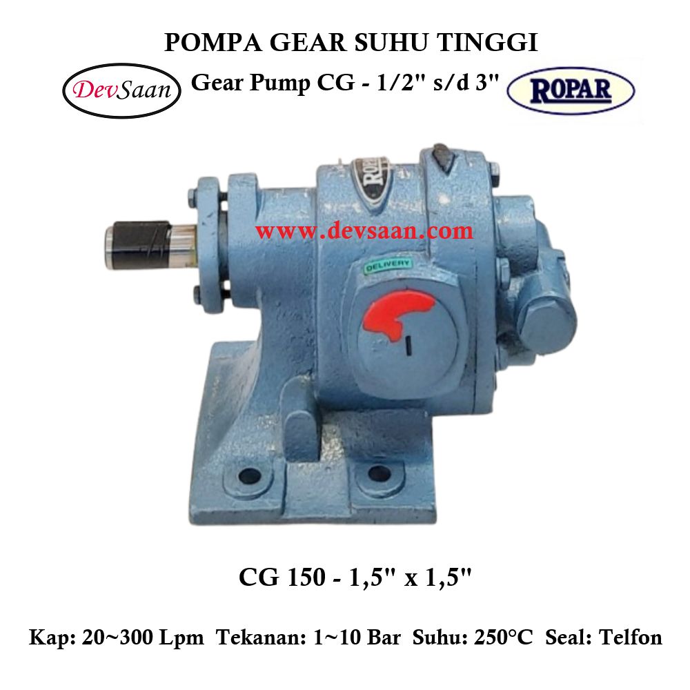 Gear Pump Helikal CG 150 Pompa Roda Gigi