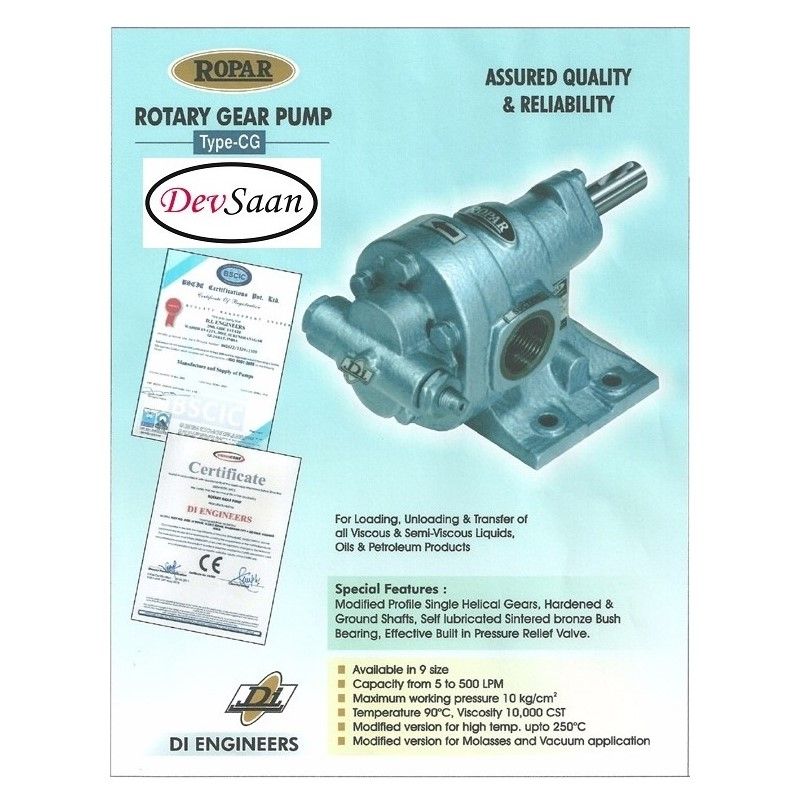 Gear Pump Helikal CG 150 Pompa Roda Gigi